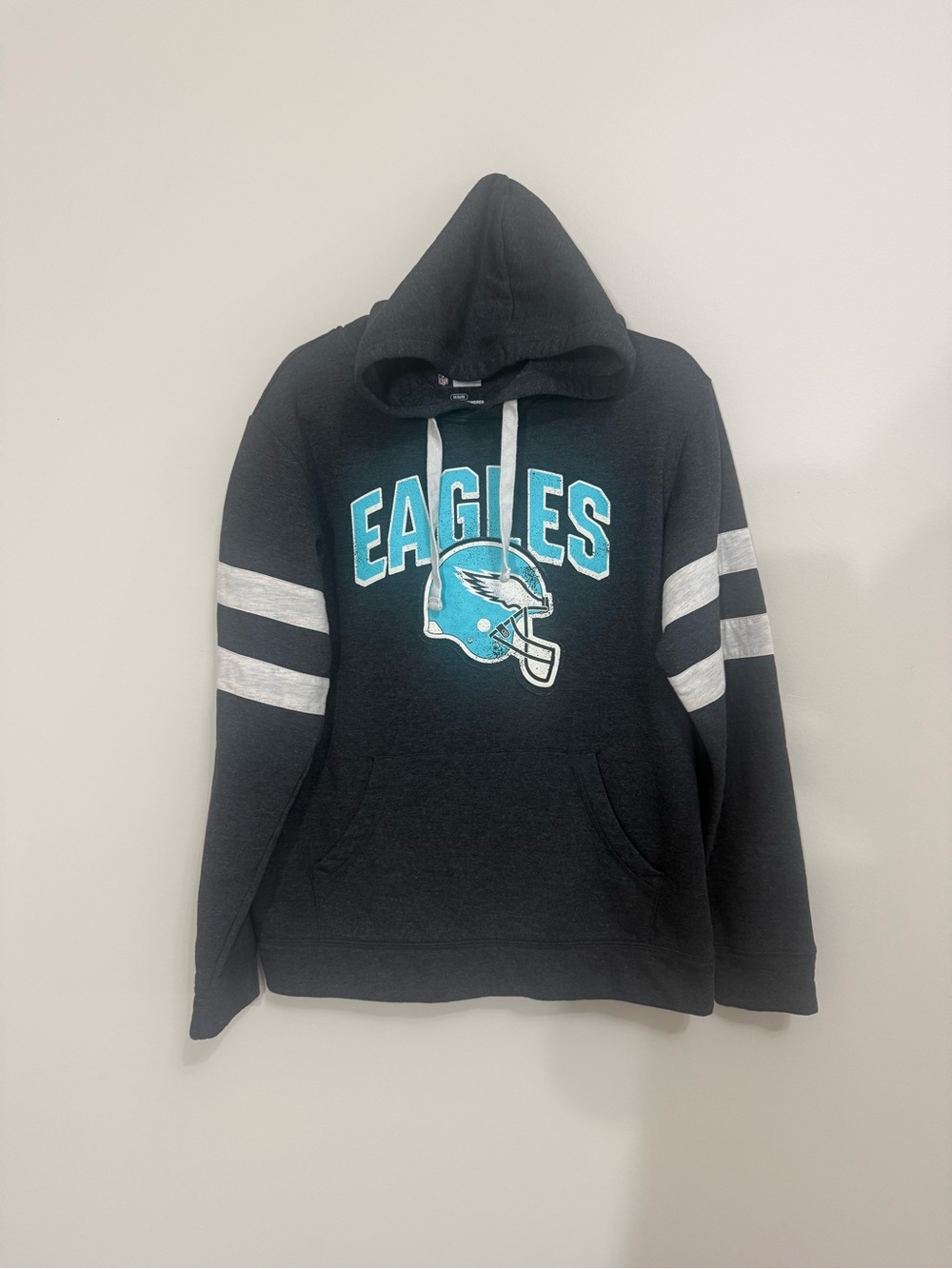 Philadelphia Eagles Hoodie Sweatshirt Mens Medium Gray NFL Football Team Apparel